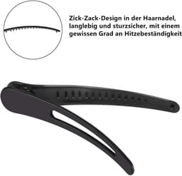12 Stuks Professionele Gesegmenteerde Haarklemmen voor Kappers en Styling — thumbnail 3