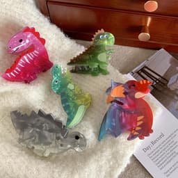 Grote Dinosaurus Haarspelden met Sterke Grip voor Dik en Dun Haar — thumbnail 2