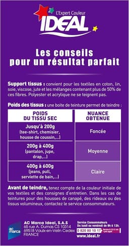 Ideal Textile Dye All in One 230g Purple — thumbnail 3