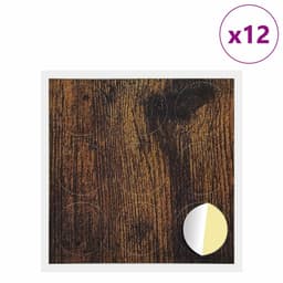 vidaXL - Zelfklevende - schroefcover - 12 - st - Rook - Eiken - Ø - 20 - x - 0,5 - mm — thumbnail 4