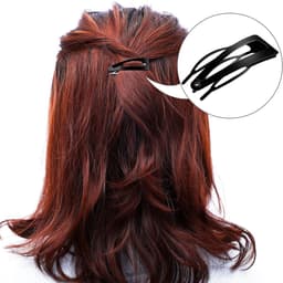 24 Stuks Metalen Haarspelden met Dubbele Klauw Zwart voor Styling — thumbnail 4