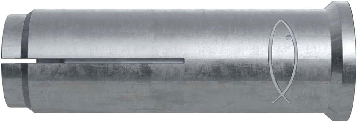 Binnendraadanker met rand - Beton anker - Bevestigen in beton - Eenvoudige slagmontage - M8 - Zilver — afbeelding 1