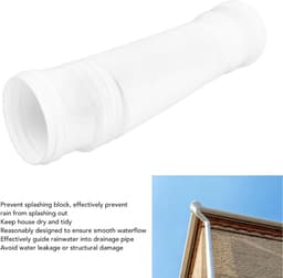 Regenpijp met Flexibele en Uitschuifbare Afvoerpijp - Regengoot Verlengstuk 20-59 Inch Wit — thumbnail 5