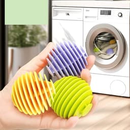 WiseGoods Premium 6 Drogerballen - Herbruikbare Wasballen Voor Wasdroger - Anti-Kreuk Droger Bal - Kleding Ballen Wasmachine — thumbnail 2