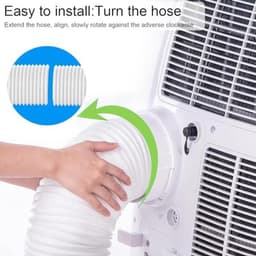 Afvoerslangadapter voor airconditioning - flexibele pvc-slang met Ø 130/150 mm — thumbnail 5