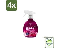 Lenor – Crease Releaser Spray – Divine Ruby Jasmine – Kreukverwijderaar & Textielverfrisser – 500 ml - Voordeelverpakking - 4 stuks - Kreukverwijderaar - Textielverfrisser