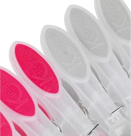 Set van 24 Stevige Wasknijpers met Extra Grip - Grijs en Roze — thumbnail 5