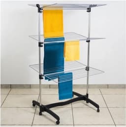 Verticaal Droogrek 40 Meter Uitschuifbaar - Opvouwbaar Wasrek met Aluminium Frame — thumbnail 2