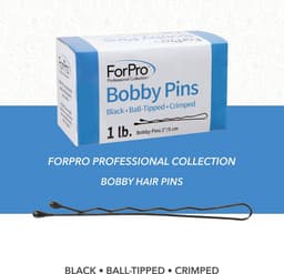 Professionele Bobby Pins Zwart 5 cm - Antislip Haarspeldjes met Balpunt (ca. 400 stuks) — thumbnail 5