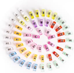 Grote set stoffen clips neonkleuren 60 stuks voor naaien en quilten — thumbnail 2