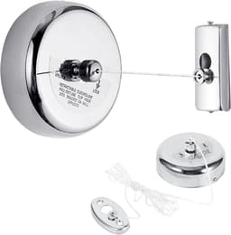 Retractable Clothesline - Invisible Clothesline - Stalen Kledinglijn voor Binnen en Buiten - Droogrek voor Hotel, Badkamer, Balkon — thumbnail 1