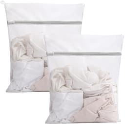 Ibenzoa® Set van 2 Mesh Waszakken met Ritssluiting voor Delicate Was en Reizen, 30 x 40 cm — thumbnail 1