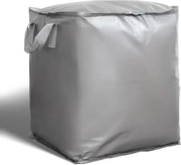 Opvouwbare wasmand - Grote wasmand - Grote opbergtas - Grote draagtas - Reistas - Opbergtas, Verhuisdoos, Kledingopbergtas, Verhuistas - Zilver — thumbnail 1