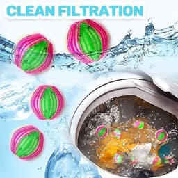 Allecto Plus - Herbruikbare haarvangers (12 stuks) voor wasmachine - Opvangen van dierenharen - Geschikt voor hondenharen en kattenhaar - Pluche kledingbescherming — thumbnail 2