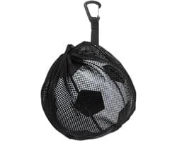 Draagbare Basketbaltas voor Sportballen - Duurzaam en Multifunctioneel - Nettas met Trekkoord en Haak - Inclusief 2 Luchtpinnen - Afmetingen 12x10 inch
