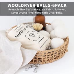 Allecto Plus - Droogballen XL (8 cm) voor wasdroger - Natuurlijke wol drogerballen - Herbruikbaar - Voor donsjacks, tennisballen - Set van X hatelijk('') — thumbnail 4