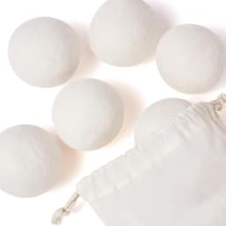 6-pack XL droogballen van natuurlijke woldroger - herbruikbare wasverzachter - verkort droogtijd - antistatisch - geschikt voor donsjacks — thumbnail 1