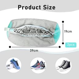 Herbruikbare Waszak voor Schoenen - Wasnet voor Wasmachine - Sneakers Wassen — thumbnail 5