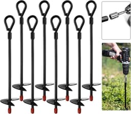 38-cm stalen grondanker voor tuin camping trampoline tenten 8 stuks — thumbnail 1