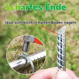 30 cm vloeranker U-vormige spijkers grondpalen-tentharingen-trampoline haringen-tuinharingen-wapeningsstaaf-anker-campingtent (8) — thumbnail 3