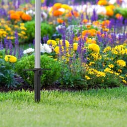 Grondanker voor parasol en droogmolen - strand tuin camping - 19-32 mm - parasolhouder kunststof zwart — thumbnail 5