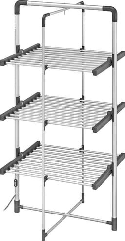 3-Tier Verwarmde Kleding Airer - Aluminium, Energiezuinig en Ruimtebesparend — thumbnail 1