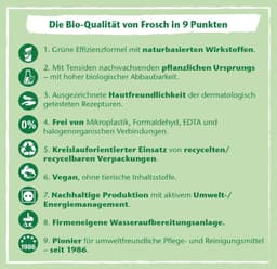 Frosch Sensitive Waspoeder - Aloë Vera, - 1,45 kg - 22 Wasbeurten - Hypoallergeen - Langdurige kleurbescherming - Gevoelige huid — thumbnail 4