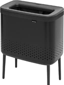 Brabantia Bo Wasmand - met Deksel - 60 l - Matt Black — thumbnail 1