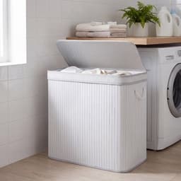 SONGMICS - Wasmand - Wassorteerder - Bamboe - Handgrepen - Uitneembare Waszak - 150 Liter Capaciteit — thumbnail 4