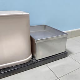 Opvangbak Wasmachines - Lekbak RVS - Water Opvang - Hoge Rand - 70x60cm - Zilverkleurig — thumbnail 2