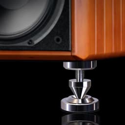 Luidspreker Isolatie Voeten - Speaker Dempers - Muziekverbetering - Roestvrij Staal - 35mm - Zilver — thumbnail 3