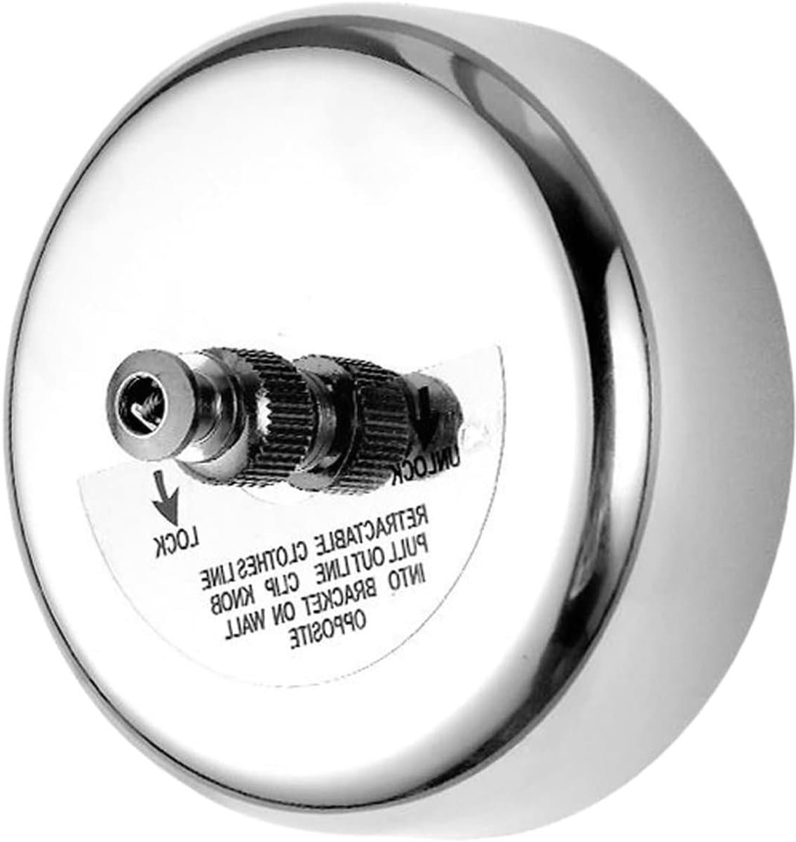 Intrekbare Waslijn - Drogrek Wandmontage - Ruimte Besparen - Verborgen Touwsysteem - 2.7 meter - Roestvrij Staal — afbeelding 1