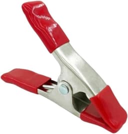Metalen Veerclips - Griptangen A-vorm - Zaken Vastklemmen - Antislip Gekarteld Ontwerp - 6 inch - Rood — thumbnail 1