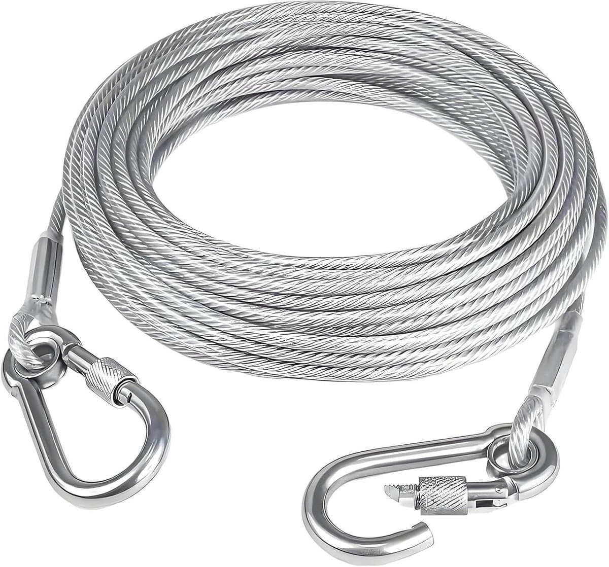 Draagbare Waslijn - Kleding Touw - Buiten Droge Kleding - Winddicht Gecoat Staaldraad - Tot 20 Meter - Meerkleurig — afbeelding 1