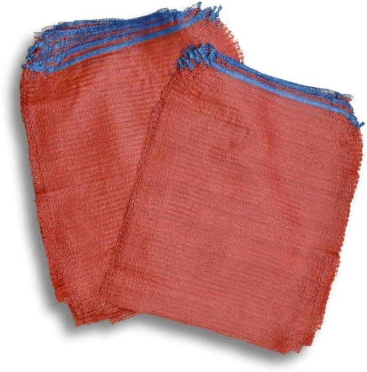 Groentezakken - Opbergzakken - Oogst bewaren - Ademend netweefsel - 43 x 63 cm - Rood — afbeelding 1
