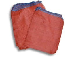 Groentezakken - Opbergzakken - Oogst bewaren - Ademend netweefsel - 43 x 63 cm - Rood