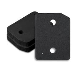3 plintfilters vervanging geschikt voor alle Miele T1-drogers - plintfilter voor het filteren van pluizen in wasdrogers - vervangingsonderdeel 9164761 — afbeelding 1