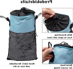 Waterdichte Kledingknijper Tas met Trekkoord, Organizer voor 300 Kledingknijpers, Ideaal voor Binnen en Buiten Gebruik — thumbnail 2