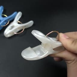 Wasknijpers Set - Kleding Clips - Kleding Drogen - Winddicht Ontwerp - 20 stuks - Blauw Wit — thumbnail 4