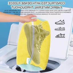 Waszak voor Schoenen - Herbruikbare en Duurzame Waszak voor Sport- en NetSchoenen 19 x 39 cm Geel, Perfect voor de Wasmachine — thumbnail 4