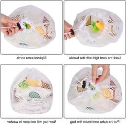3 Delicate Waszakken van Dikke Mesh voor de Wasmachine, Ideaal voor Thuis en Hotels (30x40, 40x50cm, 50x60cm) — thumbnail 2