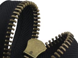 Ritstrekker - Metalen rits - Kleding reparatie - Automatische vergrendeling - 100 cm - Legergroen — thumbnail 5