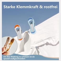 Dailygoods- Wasknijpers 20 Stuks - Kleurrijk - Kunststof - Handdoekklemmen - Compact 7x4 cm - Duurzaam en zonder afdruk - Klemmen — thumbnail 2
