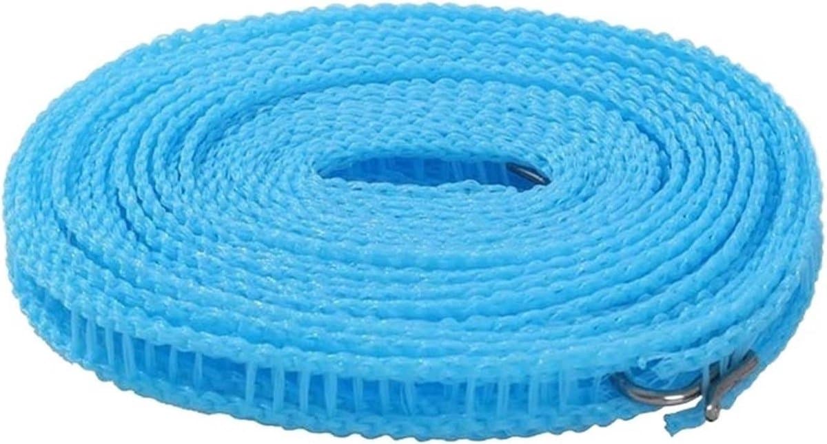 Waslijn 2 stuks - Reis waslijn - Kleding drogen - Antislip ontwerp - 5 meter - Blauw — afbeelding 1