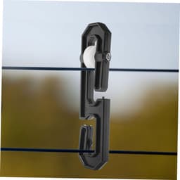 Kledinglijn Separator - Waslijn Rolscheider - Wasgoed Drogen - Verstelbare Plastic Spreader - 14.5 cm - Zwart — thumbnail 5