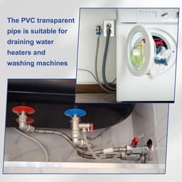 Afvoerslang - Condensafvoer - Airco Ontvochtiging - Flexibel PVC Materiaal - 5 meter - Transparant — thumbnail 4
