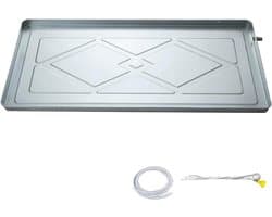 Lekbak Airco - Waterbak Condens - Condens Opvangen - Roestvrij Staal - 100x48x4cm - Zilverkleurig