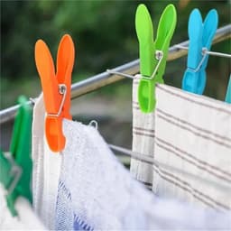 Wasknijpers Kunststof - Kledinghangers Klemmen - Kleding Drogen - Winddicht Anti-slip - 24 stuks - Kleurrijk — thumbnail 2