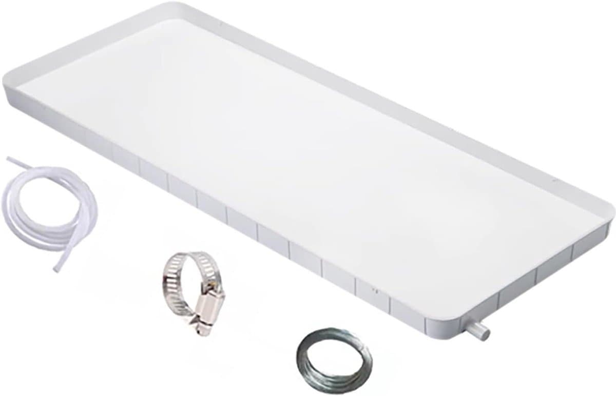 Opvangbak Wasmachines - Lekbak AC - Condens Afvangen - Roestvrij Staal - Meerdere Maten - Zilver — afbeelding 1