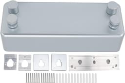 Intrekbare Waslijn Zware Roestvrijstalen Dubbele Waslijn voor Balkon Hotel 13,8ft Wandgemonteerde Roestbestendige Drooglijn voor Gebruik Binnen en Buiten (SILVER) — thumbnail 4